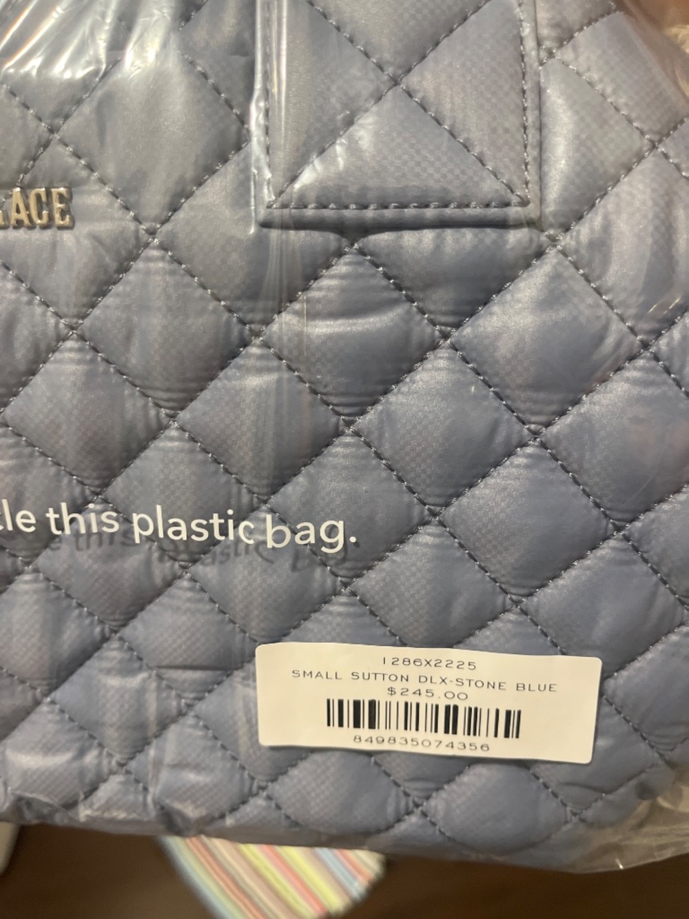 MZ WALLACE Small Sutton Deluxe Stone Blue NWT and original packaging - Picture 9 of 10